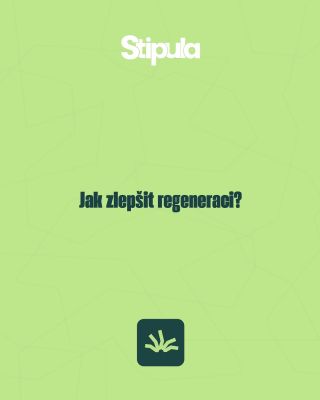 ☝🏽Regenerace je elementárním prvkem pro dosažení optimálního výkonu. #stipula #regenerace #stipulanutrition #sleep